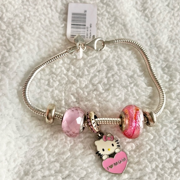 Kay’s Jewelers Sanrio Hello Kitty Charm Bracelet Sterling Silver - Picture 3 of 8